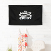 Papa geeft mijn favoriete mensen me brutaal spandoek (Insitu)