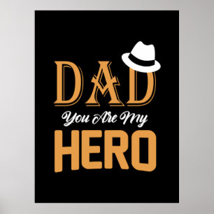 Papa geeft pap je bent mijn Hero Poster