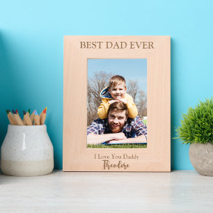 Papa geeft Vaderdag Verjaardag Beste papa ooit Pap Gegraveerde Lijstjes