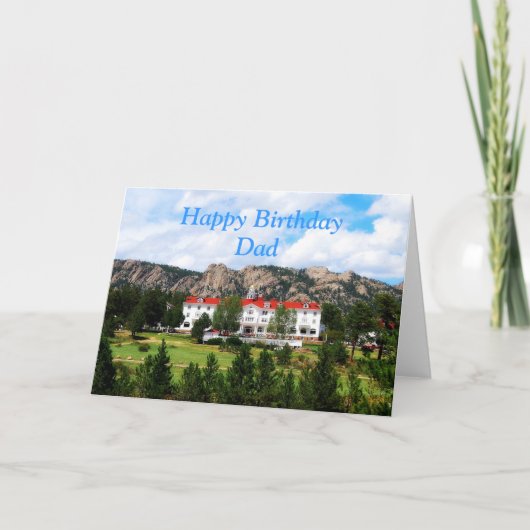 Papa Gefeliciteerd, Stanley Hotel, Colorado Kaart (Voorkant)