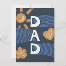 Papa - Gefeliciteerd Vader, Navy Blauw