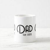 Papa Gegrondvest Grunge tekst geschat jaar nieuwe Koffiemok (Center)