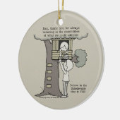 Papa gelooft in mogelijkheden keramisch ornament (Links)