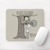 Papa gelooft in mogelijkheden muismat (Met muis)