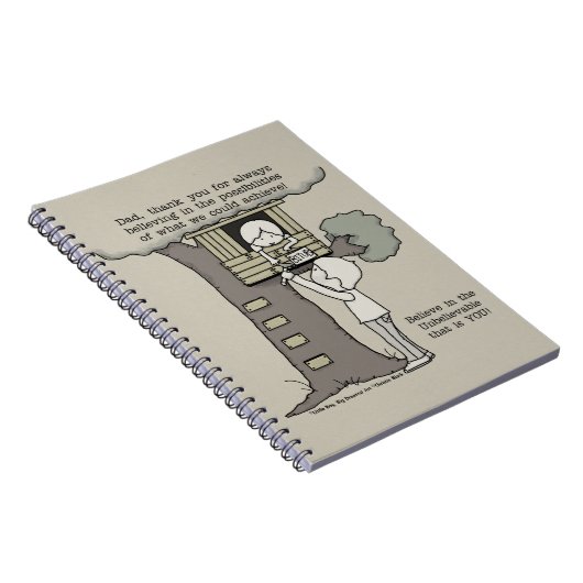 Papa gelooft in mogelijkheden notitieboek (Rechterzijde)