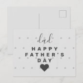 Papa Gelukkige Vaderdag ♥️ Briefkaart (Voorkant / Achterkant)