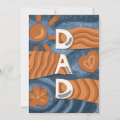 Papa - Gelukkige Vaderdag Feestdagenkaart (Voorkant)