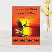 Papa - Gelukkige Verjaardag - Algemeen - Adelaar b Kaart (Gele Bloem)