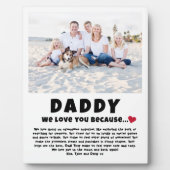 Papa Gepersonaliseerd Fotocadeau van Kinder Fotoplaat (Voorkant)