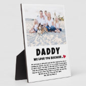 Papa Gepersonaliseerd Fotocadeau van Kinder Fotoplaat (Zijkant)