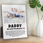 Papa Gepersonaliseerd Fotocadeau van Kinder Fotoplaat<br><div class="desc">Stel een lijst samen van dingen die je leuk vindt aan je vader,  voeg een favoriete foto toe en je hebt een Vaderdag- of kerstcadeau dat hij zal koesteren! Perfect voor verjaardagen en andere familieleden ook! ♥</div>