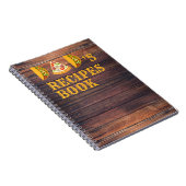 PAPA Geschreven Met Pizza & Tacos Grappig Schattig Notitieboek (Rechterzijde)