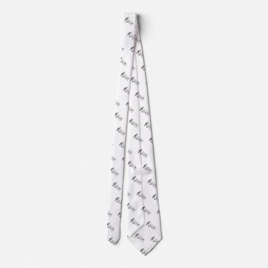 Papa gespeld in Muzieknoten Stropdas (Achterkant)