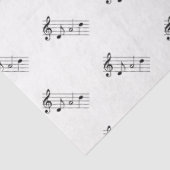 Papa gespeld in Muzieknoten Tissuepapier (Detail)