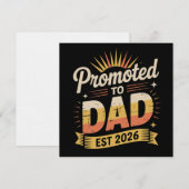 Papa Gesticht 2026 Grappige Nieuwe Vader Zwangersc Kaart (Voorkant / Achterkant)