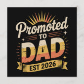 Papa Gesticht 2026 Grappige Nieuwe Vader Zwangersc Kaart (Voorkant)