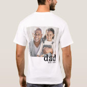 Papa Gesticht Gepersonaliseerde Foto T-shirt (Achterkant)