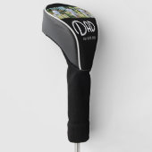 Papa Gesticht Grunge tekst 3 foto Golfheadcover (Schuin)