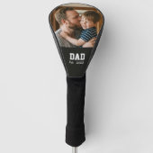 Papa Gesticht Leuke Vette Tekst Foto Golfheadcover (Voorkant)