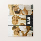 Papa Gesticht Vette Tekst Zwart 3 Foto Legpuzzel (Verticaal)