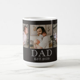 Papa gesticht Zwart 3 foto Koffiemok