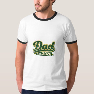 Papa GEVESTIGD 2026 Retro Typografie T-shirt