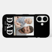 Papa Gevestigde Typografie Foto Zwart Case-Mate iPhone Case (Achterkant (horizontaal))