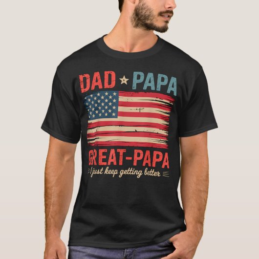 Papa Geweldig T-shirt (Voorkant)
