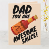 PAPA GEWELDIGE SAUS VADERDAG GROOT WENSKAART KAART (Gele Bloem)