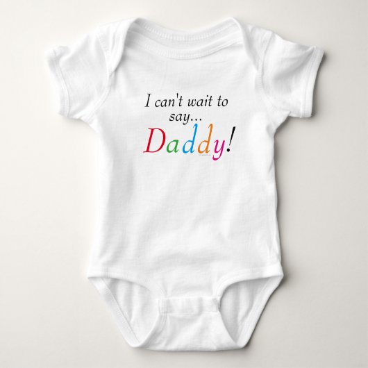 Papa Gezegde Fun Baby Shirt (Voorkant)