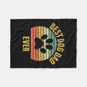 Papa Gift Best Dog Pap Ever Fleece Deken (Voorkant (Horizontaal))