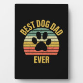 Papa Gift Best Dog Pap Ever Fotoplaat (voorkant)