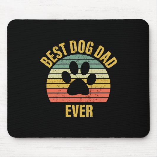 Papa Gift Best Dog Pap Ever Muismat (Voorkant)