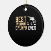 Papa Gift Best Truckin Grumpa Ever Keramisch Ornament (Links)