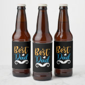 Papa Gift Beste papa Bier Etiket (Flessen)