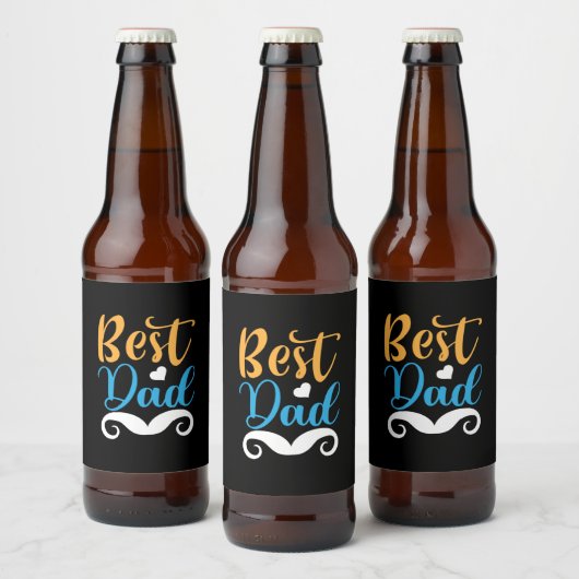 Papa Gift Beste papa Bier Etiket (Flessen)