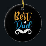 Papa Gift Beste papa Keramisch Ornament<br><div class="desc">Papa Gift Beste papa</div>