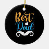 Papa Gift Beste papa Keramisch Ornament (Voorkant)