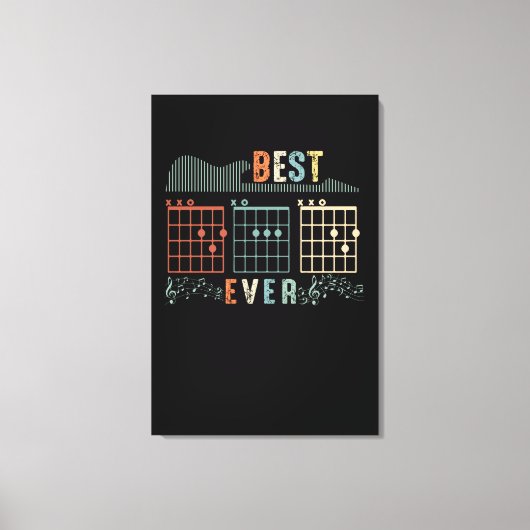 Papa Gift | Beste papa ooit cadeau idee Canvas Afdruk (Voorkant)