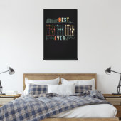 Papa Gift | Beste papa ooit cadeau idee Canvas Afdruk (Insitu (Slaapkamer))
