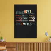 Papa Gift | Beste papa ooit cadeau idee Canvas Afdruk (Insitu (Woonkamer))