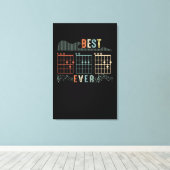 Papa Gift | Beste papa ooit cadeau idee Canvas Afdruk (Insitu (Houten vloer))
