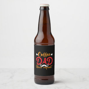 Papa Gift Coffee Pap Beer Herhaal Bier Etiket
