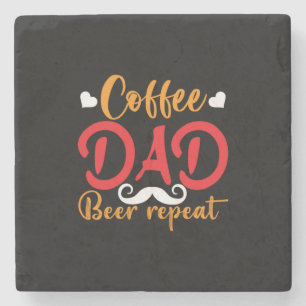 Papa Gift Coffee Pap Beer Herhaal Stenen Onderzetter