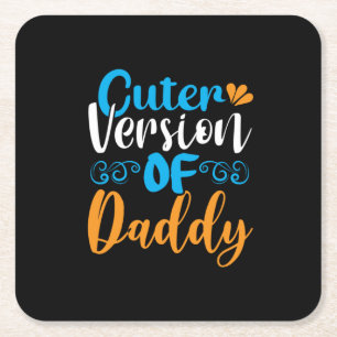 Papa Gift Cuter versie van papa Kartonnen Onderzetters