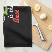 Papa Gift Dad Life is het beste leven Theedoek (Quarter Fold)