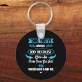 Papa Gift dat je altijd de koudste bent geweest Sleutelhanger (Voorkant)
