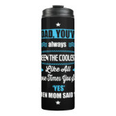 Papa Gift dat je altijd de koudste bent geweest Thermosbeker (Voorkant)