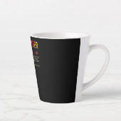 Papa Gift | Definitie Papa Black Father Gift Latte Mok (Rechts)
