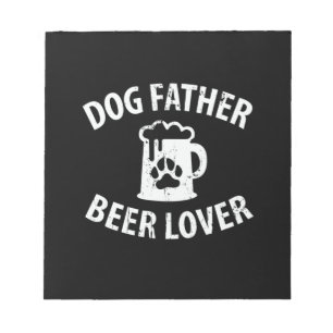 Papa Gift Dog Vader Beer Lover Notitieblok